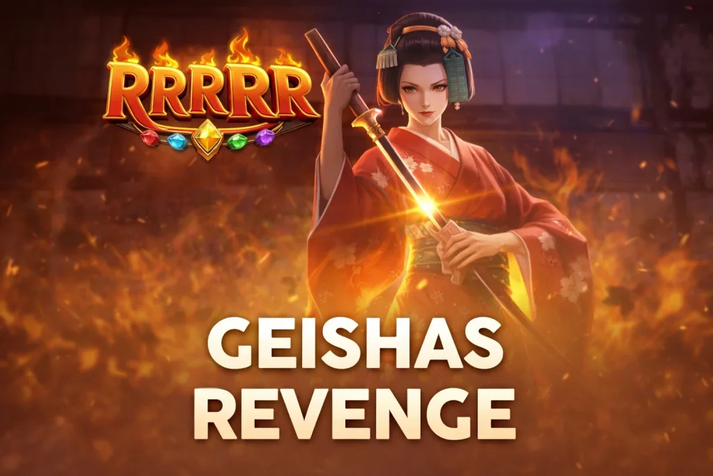 Tampilan visual elegan GEISHAS REVENGE di platform RRRRR